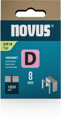 Capse Novus sarma plata, D tip 53F, 8 mm, 1200 buc/cutie